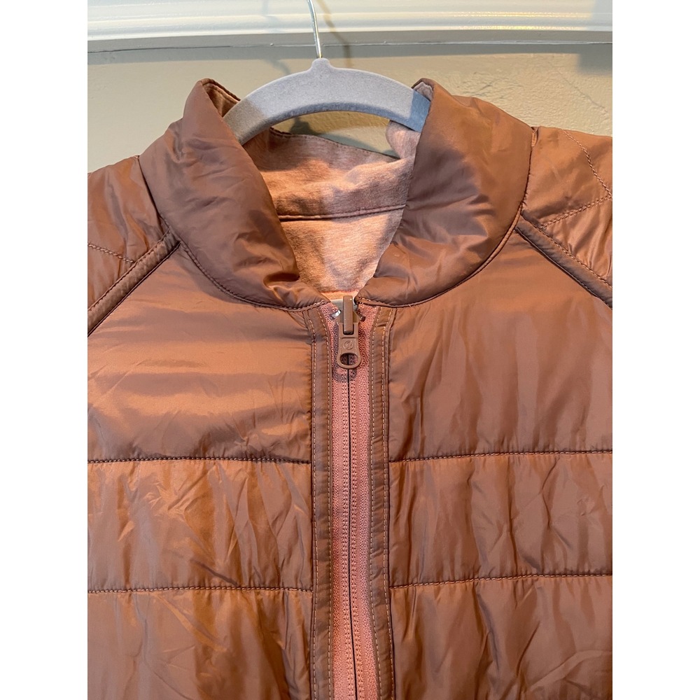 Lululemon Reversible Quilted Bomber Jacket Mauve Pink Puffer Full Zip Women's - Picture 2 of 15